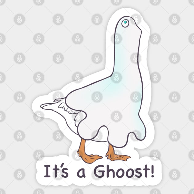 A Ghoost! Sticker by AmyNewBlue